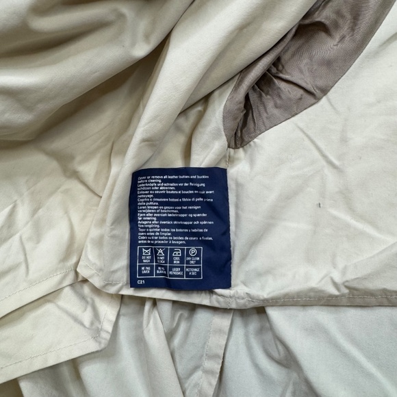 Vintage 90s Burberry Coat Jacket Men's Size XL Brown Hooded - Picture 12 of 13